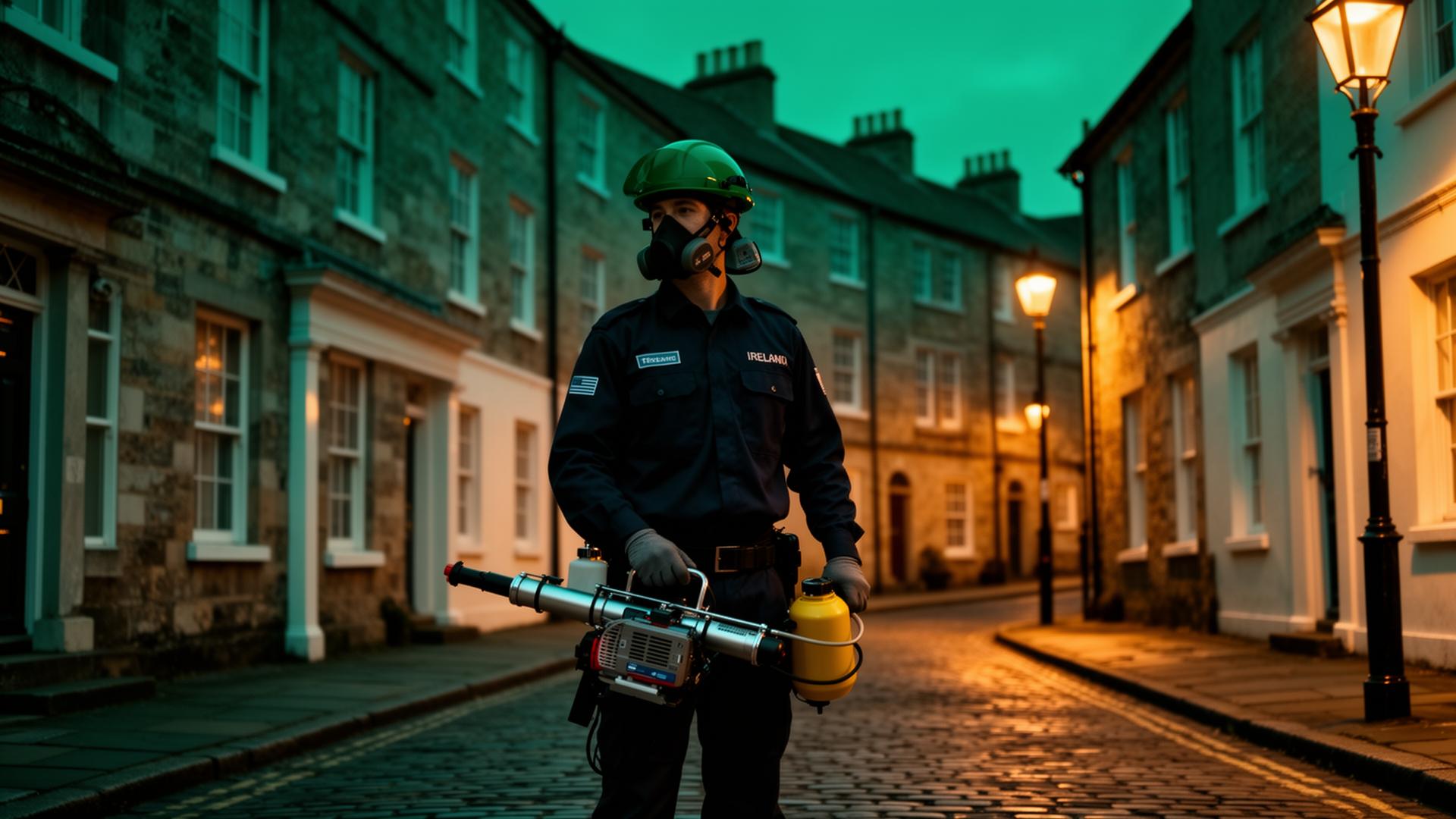 Cork pest control technician on call at night